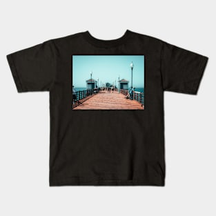 Oceanside California Pier V3 Kids T-Shirt